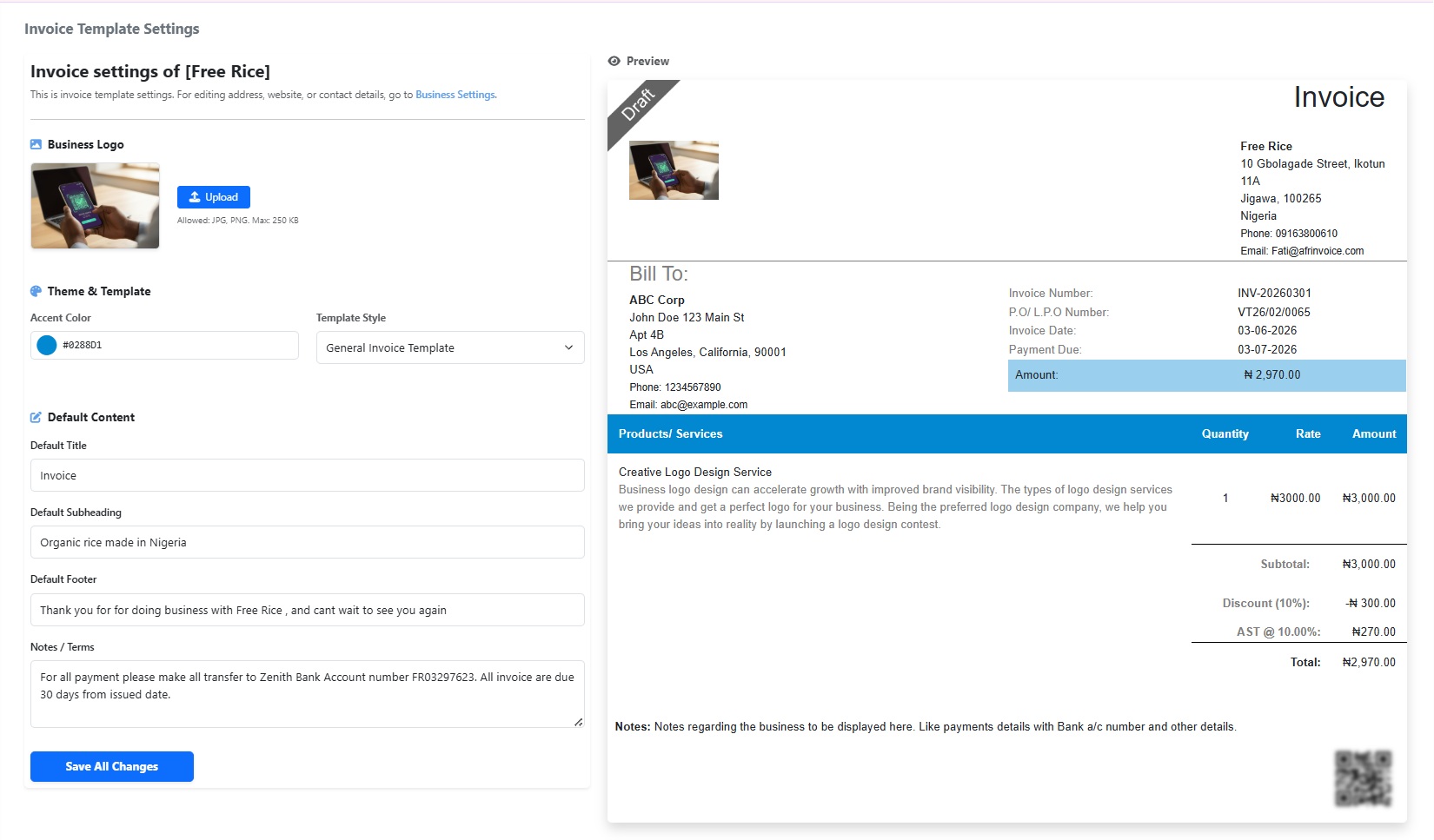 Invoice picture